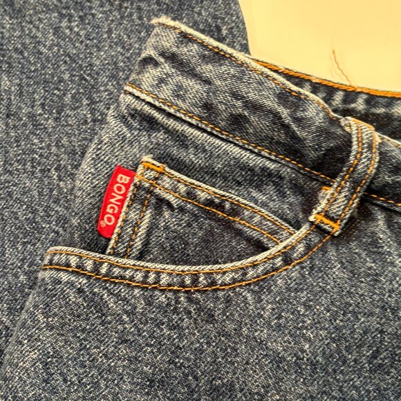 Vtg Bongo high waist dark wash mom jeans, 9R, original slim - Picture 4 of 7